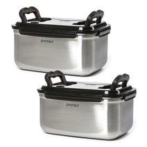 키친아트 프리미오 스텐304 김치통, 9.5L, 2개
