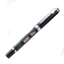 jinhao 8802 자개 만년필 비즈니스 서예 펜 표준 f 펜촉 사무실 선물 잉크 펜, 빨간색