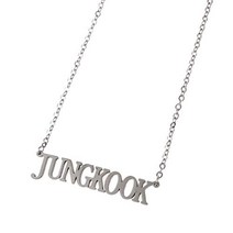 BTS 목걸이 액세서리 실버 컬러 JUNGKOOK