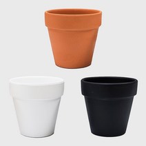 청춘화원 세라믹 컬러 토분 소형 미니화분 도자기 토기화분 테라코타 다육화분, 블랙