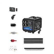 캠핑 무시동히터 최신형 차량용 차박 한글설명서, 12v 24v 220v 수평식, 1개