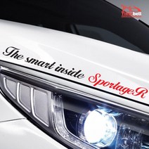 스포티지R 흘림체 슬로건 로고 스티커 차량용 기스제거 튜닝 SUV, 1개, S