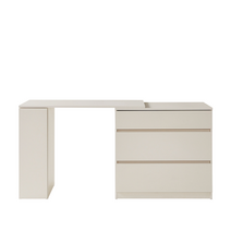 [까사미아] onion 라임 확장형 화장대_화이트, 화이트