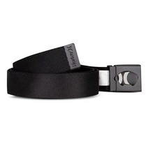 헐리 Hurley 남성용 웹 벨트 정품보장, one size fits most up to a 42, Black