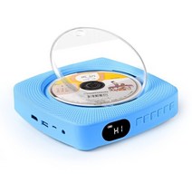 벽걸이 CD 플레이어 블루투스 DVD 레트로 휴대용 반복 워크맨 CDP, 09.블루CD/DVD충전버전+블루투스+6종세트