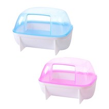 햄스터베딩 골든 햄스터 집 관찰존 강아지 산소방 햄스터집 침대 욕실 케이지 장난감 액세서리 투명 플라스틱 목욕 휴식 서식지 for dwarf hamsters small, 무작위 색상