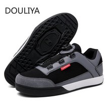 좌식 실내자전거 스핀 바이크 헬스 미니 Douliya 플랫 mtb 사이클링 신발 남자, 회색 mtb, 39, 회색 mtb