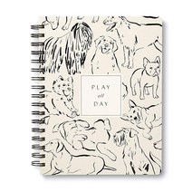 Compendium Spiral Notebook - Something Good Is Going to Happen Today. — 192개의 줄이 있는 페이지가 있는 디자이너 나선형, Play All Day