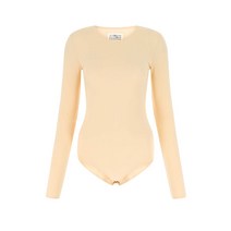 MAISON MARGIELA 스킨 핑크 스트레치 비스코스 바디슈트 SI0NA0002S23976 118