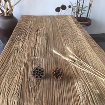느릅나무 고재 테이블 식탁 상판 원목가구 주문제작 소재, 200 x 80 x 4cm