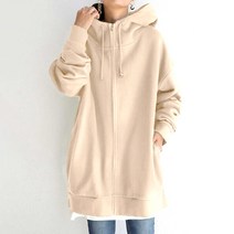 허그 오버핏 후드 기모 집업 점퍼