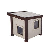 EcoFLEX Albany 야외 Feral 고양이 집 멀티컬러, Cat House
