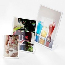 S/N_: L자형 꽂이 세로 90x128mm POP 안내판 표지판 가격판 메뉴판 메뉴표 가격표 ㄴ자형 꽂이 : 0A2F8F_FBG