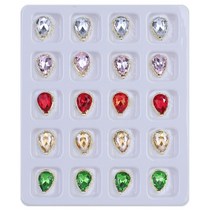 메이브라운 네일스톤 쥬얼리 파츠 한 판, 1세트, 물방울