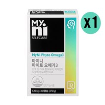 일동제약 파이토오메가3 식물성 오메가3 영양제 임산부오메가3 고함량 dha epa 미세조류 식물유래 혈중중성지질 혈행, 1개, 60캡슐