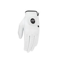 Callaway 남성용 옵티 플랙스 골프 장갑 화이트 카데트 L 왼손용153564, Standard, Worn on Left Hand, White