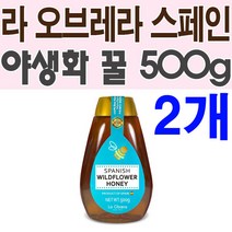 라 오브레라 스페인 야생화 꿀 500gX2개/튜브타입