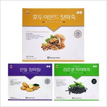건강식 몸에좋은 영양소 호두아몬드 잣마죽 안동 참마밀 콘푸라이트 검은콩 흑미마죽 80포, 1box, 호두아몬드 잣마죽 80포