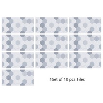 평면 대리석 엠보싱 타일 스티커 10 개 주방 오일프 욕실 테이블 홈 데코 광택 표면 껍질 & 스틱 벽, 15 MZ-5-023_01 10cmX20cmX10pcs