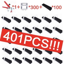 타일 레벨링 시스템 401 피스 1mm/1.5mm/2mm/2.5mm/3mm 300 피스 클립 + 100 피스 웨지 + 1 피스 플라이어 플라스틱 타일 스페이서 타일링 도구, [03]