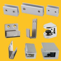 타일 전시 브라켓 ㄷ자 유리 꺽쇠 경첩 코너 철 연결 철물 선반 대형 가구 디귿자 다보, 3.디귿자 유리브라켓(30x70)