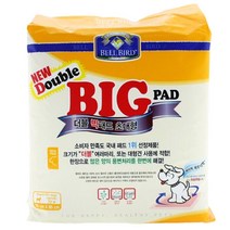 벨버드 더블 빅패드 초대형 배변패드 20매 76 x 85 cm 1개, 76 x 85 cm x 1개