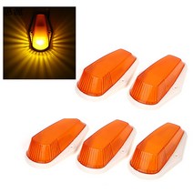 트럭 트레일러에 대 한 5 * 앰버 12V-24V 택시 마커 지붕 LED 빛 경고 램프, 한개옵션0
