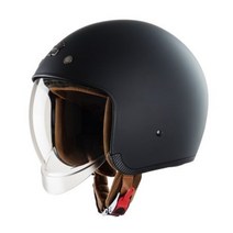 로얄헬멧 오픈페이스 M139 바이크 헬멧 무광 블랙 빈티지 하이바 레트로 클래식 텐덤 안전 인증 (기본 쉴드 포함), 매트 블랙 XL (59~60cm)