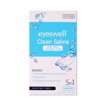 아이스웰 1회용 콘텍트렌즈 식염수 히알루론산함유 7mlx5개입, 35ml, 1개