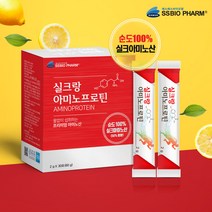 순도100% 실크아미노산 프로틴 수용성 누에고치추출물 식물성단백질 류신 BCAA 비타민C 타우린 아르기닌 레몬과즙분말 식이섬유 무첨가 실크파우다 뷰티프로틴 에너지필수품, 3box, 30포