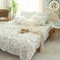 1300K 리치앤홈시원한여름이불시어서커코코민트홑이불패드세트Q