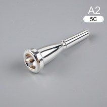 트럼펫 관리 용품 전문 트럼펫 마우스 피스 Meg 3C/5C/7C 크기 바흐 초보자용 뮤지컬 액세서리 부품 또는, 02 A2