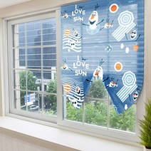 붙이는 셀프블라인드 / 올라프 블루 / 빅 사이즈 / 자외선 미세먼지 차단