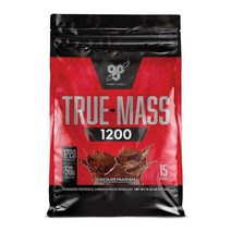 BSN 트루매스 1200 단백질 보충제 10파운드 (4.71kg 15서빙), 1개, 딸기