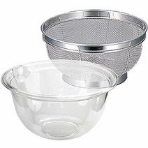 나가오 볼 내열 쿡 그릇 21cm 1900ml 원숭이 세트 일본제 클리어 ナガオ ボール 耐熱 クックボウル 21cm 1900ml ザル セット 日本製 クリア
