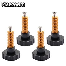 초정밀 4세트 DIY 레벨링 모듈 3D 프린터 히트 베드 키트 M3 * 45*22mm 조정 너트 스프링 ANYCUBIC Mega, 01 Yellow Kit