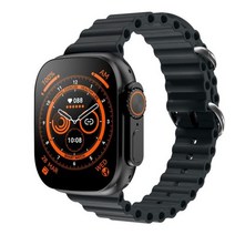 Z8 울트라 MAX 스마트 워치 시리즈 8 티타늄 합금 1:1 49mm 케이스 블루투스 통화 NFC ECG IP68 방수 Smart, 04 Black