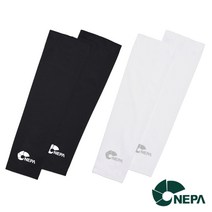 네파 브랜드 2세트 남성 여성 쿨토시 팔토시 자전거 골프 낚시 여름 자외선차단, 블랙 +차콜