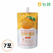 농협식품 달콤한 [농협]국산 감귤농축액으로 만든 곤약젤리 150gx7포 회사 탕비실 아이들 간식 카페 디저트 체중관리, 24set