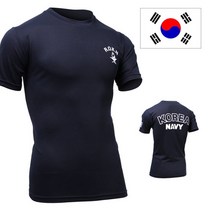 아미캠프 쿨론 해군 ROKN 네이비 반팔 밀리터리 기능성 아미 티