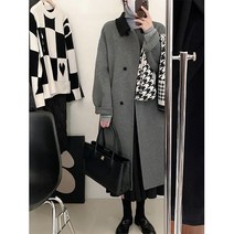 여성 더플오버핏울코트