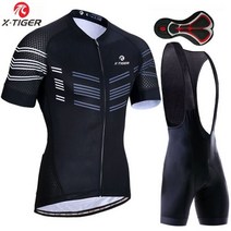 XTIGER 사이클링 저지 세트 여름 통기성 산악 자전거 의류 반바지 남성 장비