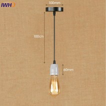 세라믹 RH 로프트 펜던트 램프 행잉 침실 욕실 조명 빈티지 인더스트리얼 서스펜션, 08 light gray