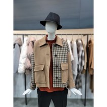 데무 컬러 블록 크롭 자켓(AW2112181)
