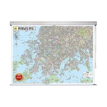 전라남도 지도 전라도 전남 부동산 전도 (롤스크린 소형 110x79), 고급천