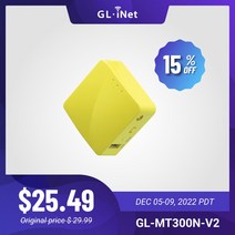 와이파이 증폭기 공유기 인터넷 GL. Net GL-MT300N-V2 망고 휴대용 미니 여행 무선 포켓 VPN 라우터-WiFi 라우터/액세스, [01] GL-MT300N-V2