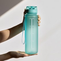 트라이탄 1리터 1L 대용량 다이어트 헬스 물통 운동 물병 쉐이크통 라이프보틀, 실버 그레이