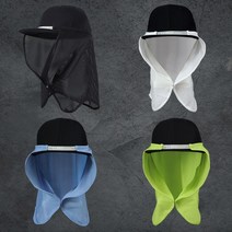 캐디모자 햇빛가리는모자 철벽쿨썬캡 가드, 화이트