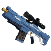 PREDATOR 빅사이즈 워터건 자동펌프 대용량 물통 전동물총, 블루