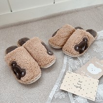 마롤로뜨 털 실내화 애니멀 거실화 슬리퍼 사무실 실내 겨울 털신, [1+1] 브라운베어(남성용)+브라운베어(남성용)